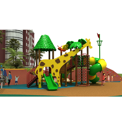 Custom Outdoor Plastic Slide Preschool Playground Equipment For Children Play Set