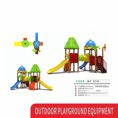 custom cheap Outdoor Playground gerden playhouse kids game Equipment swing sets slip n tube plastic Slide