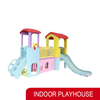 Kids Kindergarten Park Indoor Outdoor Playhouse Plastic With Slide
